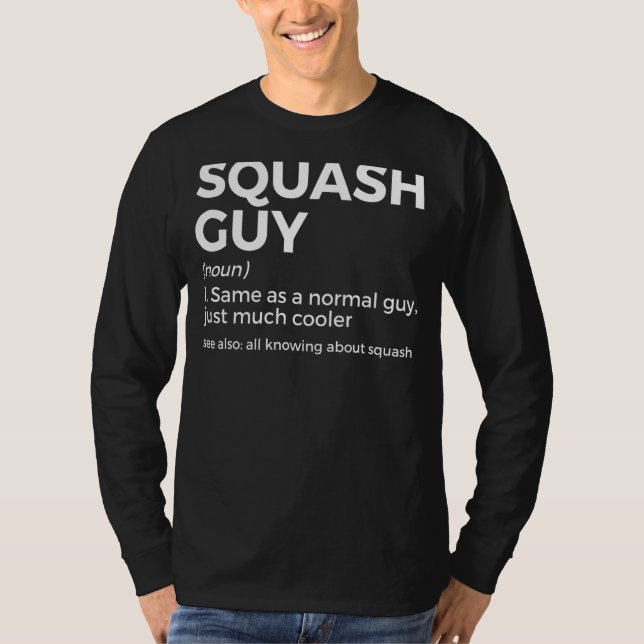 Squash Typ Definition Squash Player T-Shirt (Vorderseite)
