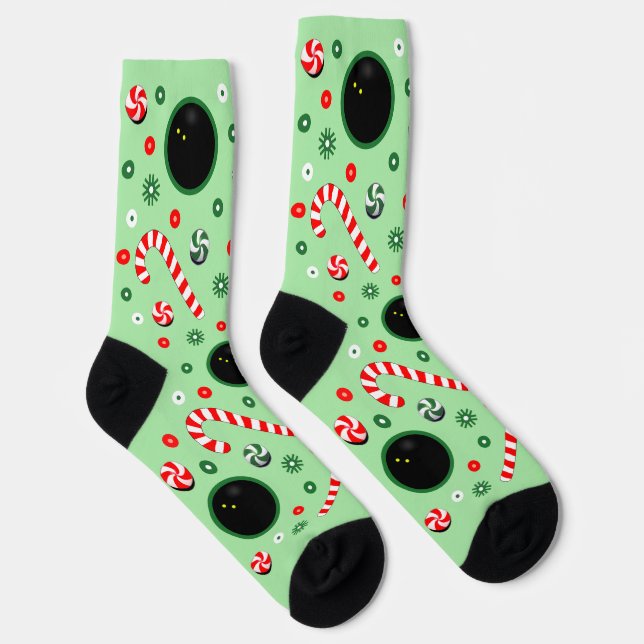 Squash-Weihnachtsgeschenksocken Socken (Rechts)