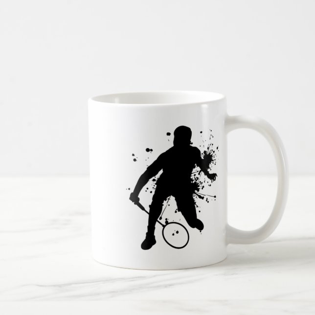 Squash Women's Badminton Player for Men Kaffeetasse (Rechts)
