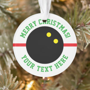 Squashball-Weihnachtsbaumschmuck-Geschenk Ornament