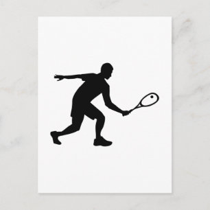 Squashplayer Postkarte