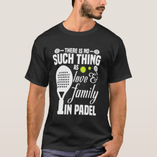 Squashspieler Turnier Liebe & Familie Spiel P T-Shirt