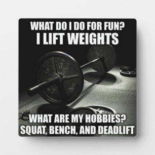 Squat, Bench, Deadlift - Kräftiges Motivierend Fotoplatte