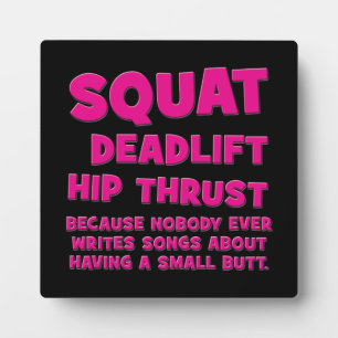 Squat, Deadlift, Angesagter Trubel, Hintern - Frau Fotoplatte