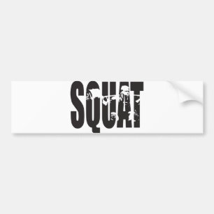 Squat - Gym-Motivation Autoaufkleber
