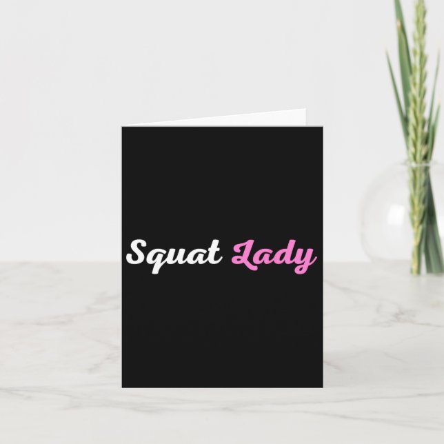 Squat Lady Karte (Vorderseite)