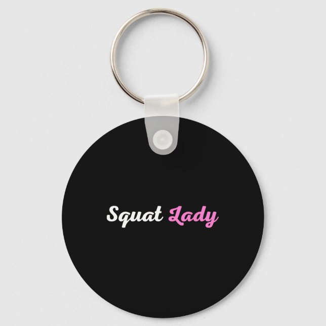 Squat Lady Schlüsselanhänger (Vorderseite)