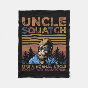 Squatch - Bigfoot Onkel Fathers Day Yeti Sasquatch Fleecedecke