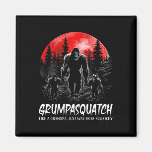 Squatch Funny Bigfoot Vater Sasquatch Yeti Fathers Magnet
