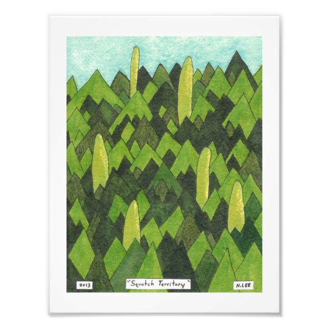 Squatch-Gebiet Fotodruck (Vorne)