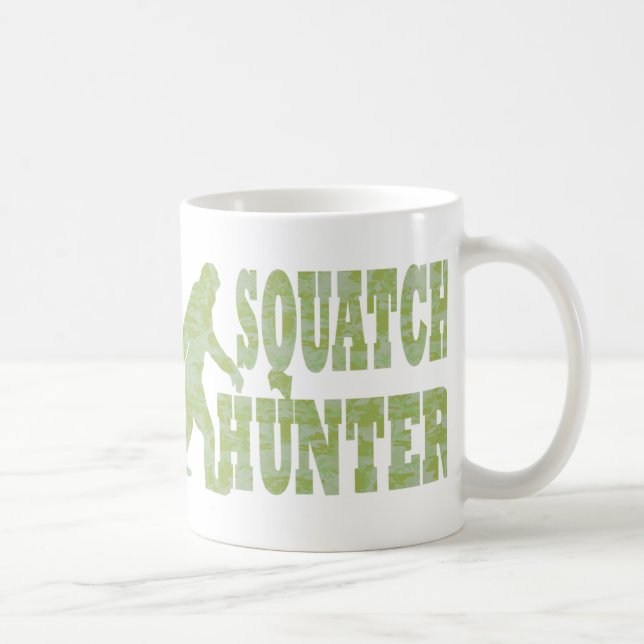 Squatch Jäger auf Tarnung Kaffeetasse (Rechts)
