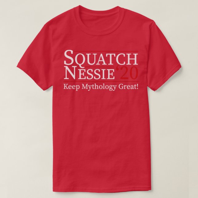 Squatch Nessie 20 Funny 2020 Election T-Shirt (Design vorne)