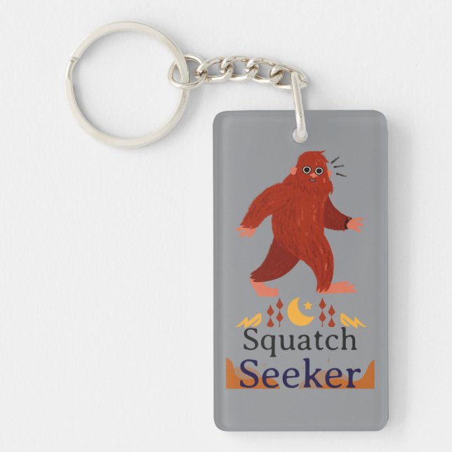 Squatch Seeker großer Fuß Schlüsselanhänger (Vorderseite)