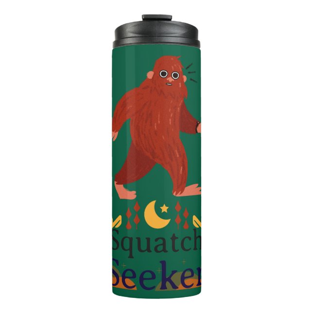 Squatch Seeker großer Fuß Thermosbecher (Vorderseite)