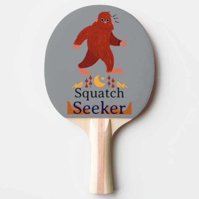 Squatch Seeker großer Fuß Tischtennis Schläger (Vorderseite)