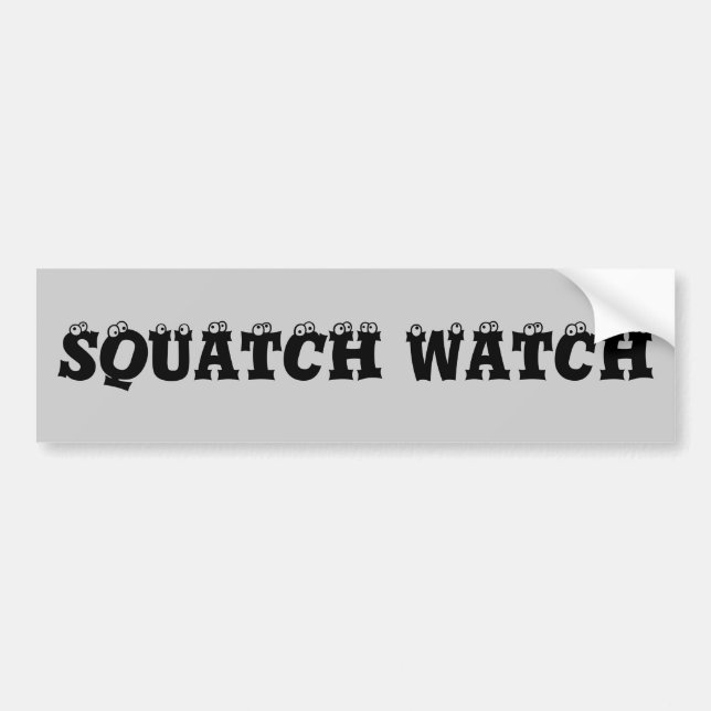 Squatch Uhr-Augäpfel Autoaufkleber (Vorne)