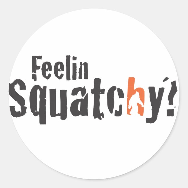 Squatch Wear und mehr Runder Aufkleber (Vorderseite)