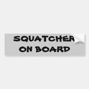 Squatcher an Bord Autoaufkleber