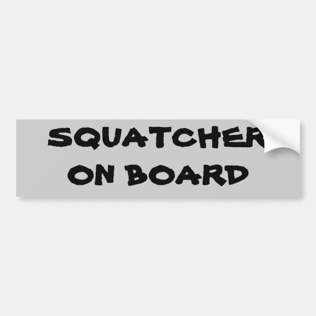 Squatcher an Bord Autoaufkleber (Vorne)