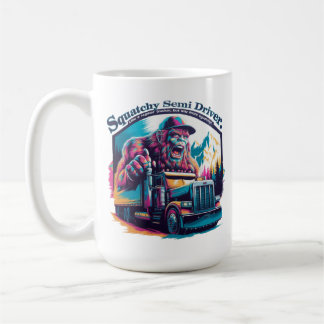 Squatchin' On the Road - Bigfoot Sattelschlepper Kaffeetasse