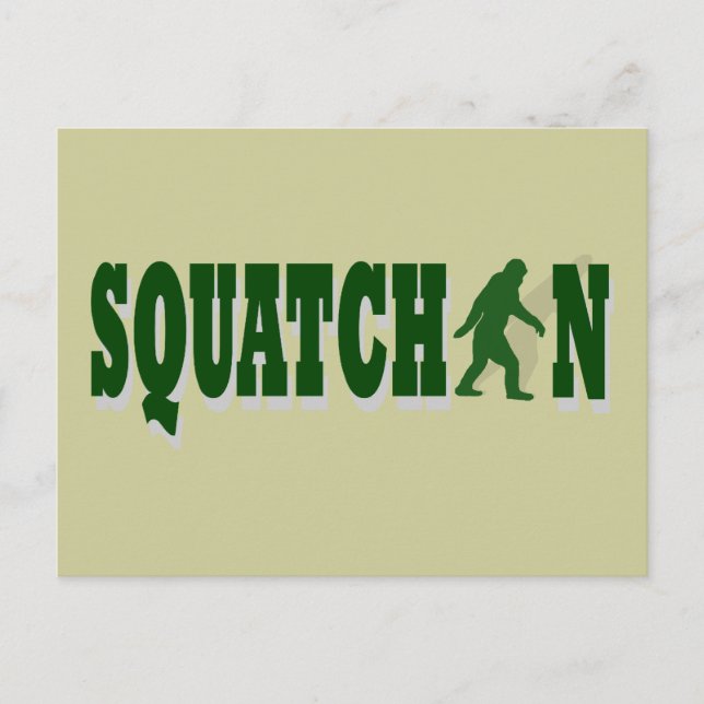 Squatchin Postkarte (Vorderseite)