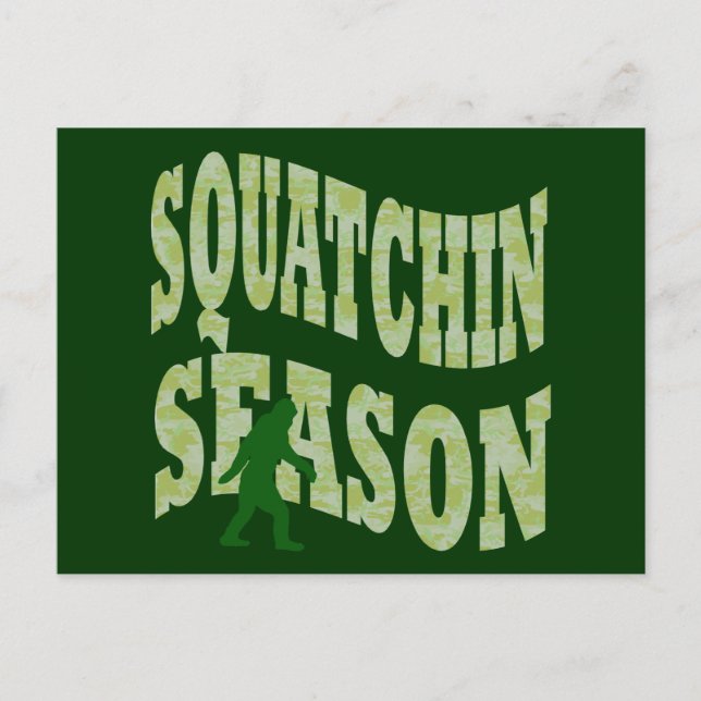 Squatchin-Saison Postkarte (Vorderseite)