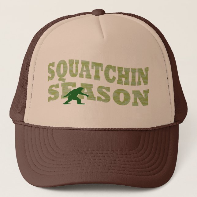 Squatchin-Saison Truckerkappe (Vorderseite)