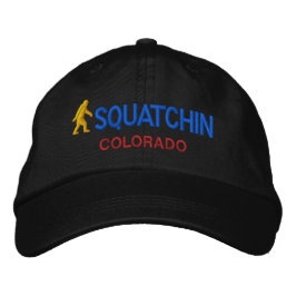 Squatchin und Ihr Staat personalisiert Bestickte Baseballkappe