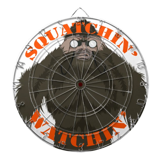 Squatchin' Watchin' Bigfoot Liebe Dartscheibe (vorne)
