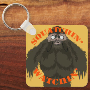 Squatchin' Watchin' Bigfoot Liebe Schlüsselanhänger