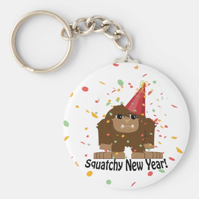 Squatchy New Year Schlüsselanhänger (Vorne)