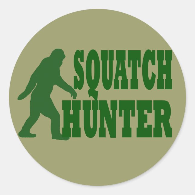 Squatter-Jäger Runder Aufkleber (Vorderseite)