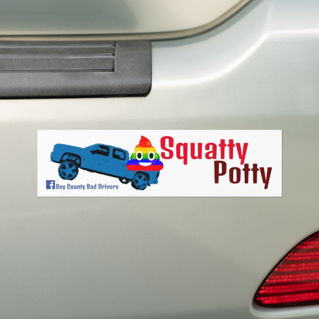 Squatty Potty Autoaufkleber (Auf Auto)