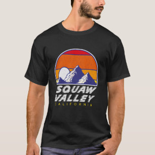 Squaw Valley, Kalifornien - Retro Ski T-Shirt