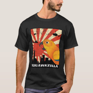 Squawk Zilla Sun Conure Parrot Squawi Kawaii T-Shirt