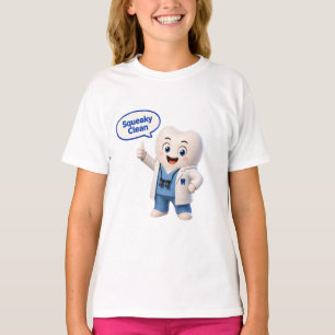 Squeaky Clean Zahn-Maskottchen Kinder-T-Shirt T-Shirt