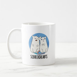 Squeekherzen Funny Mouse Sweetheart Pun Kaffeetasse