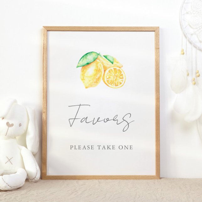 Squeeze Lemon Citrus Baby First Birthday Favoriten Poster (Von Creator hochgeladen)