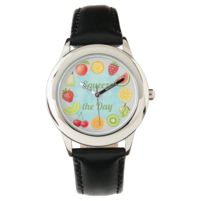 Squeeze the Day - Fun Fruit Watch for Kids Armbanduhr (Vorderseite)