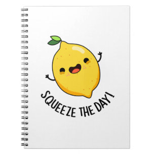 Squeeze the Day Funny Lemon Puff Notizblock