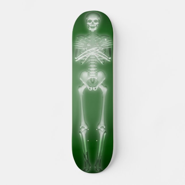 Squelette brillant : Skateboard personnalisé (Recto)