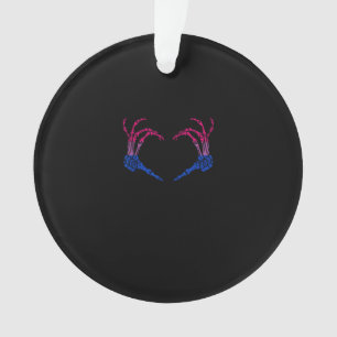 Squelette Coeur Bisexuel Lgbt-Q Pride Crâne Main