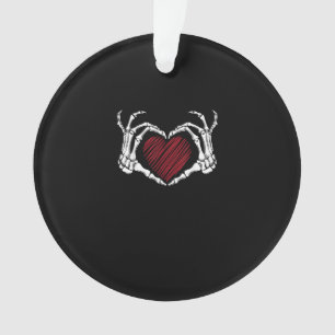 Squelette Coeur main signe costume tendance Hallow