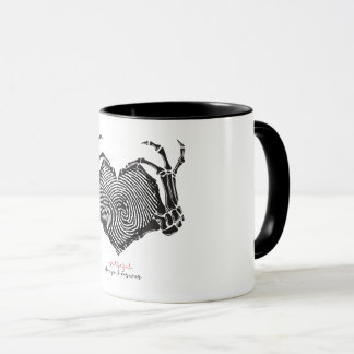 Squelette Coeur signe Mug
