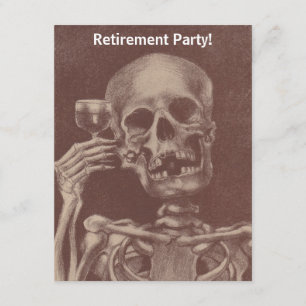 Squelette de Humour amusant Invitations du Parti d