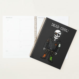 Squelette de motard super cool Halloween