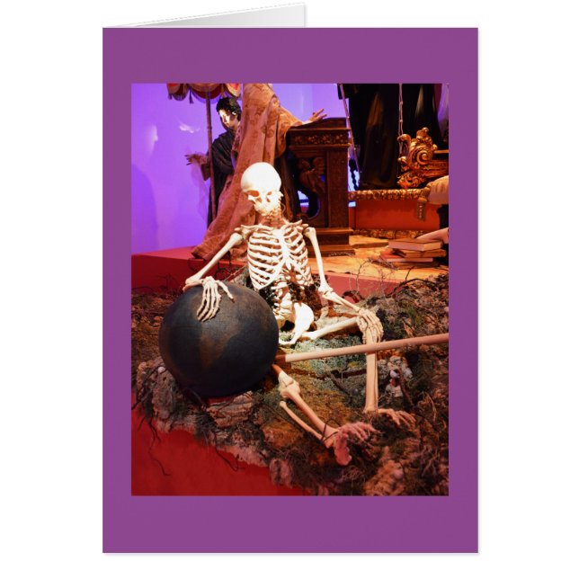 squelette éffrayant Carte Halloween (Devant)