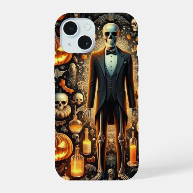 Squelette en Tuxedo, Citrouille, Potions (Verso)