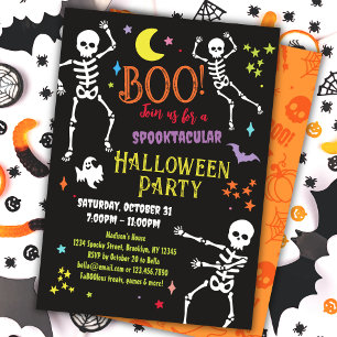 Squelette Halloween Fête Invitation