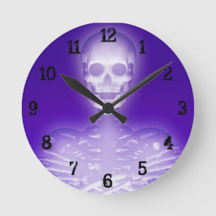 Squelette Lumineux : Horloge Murale